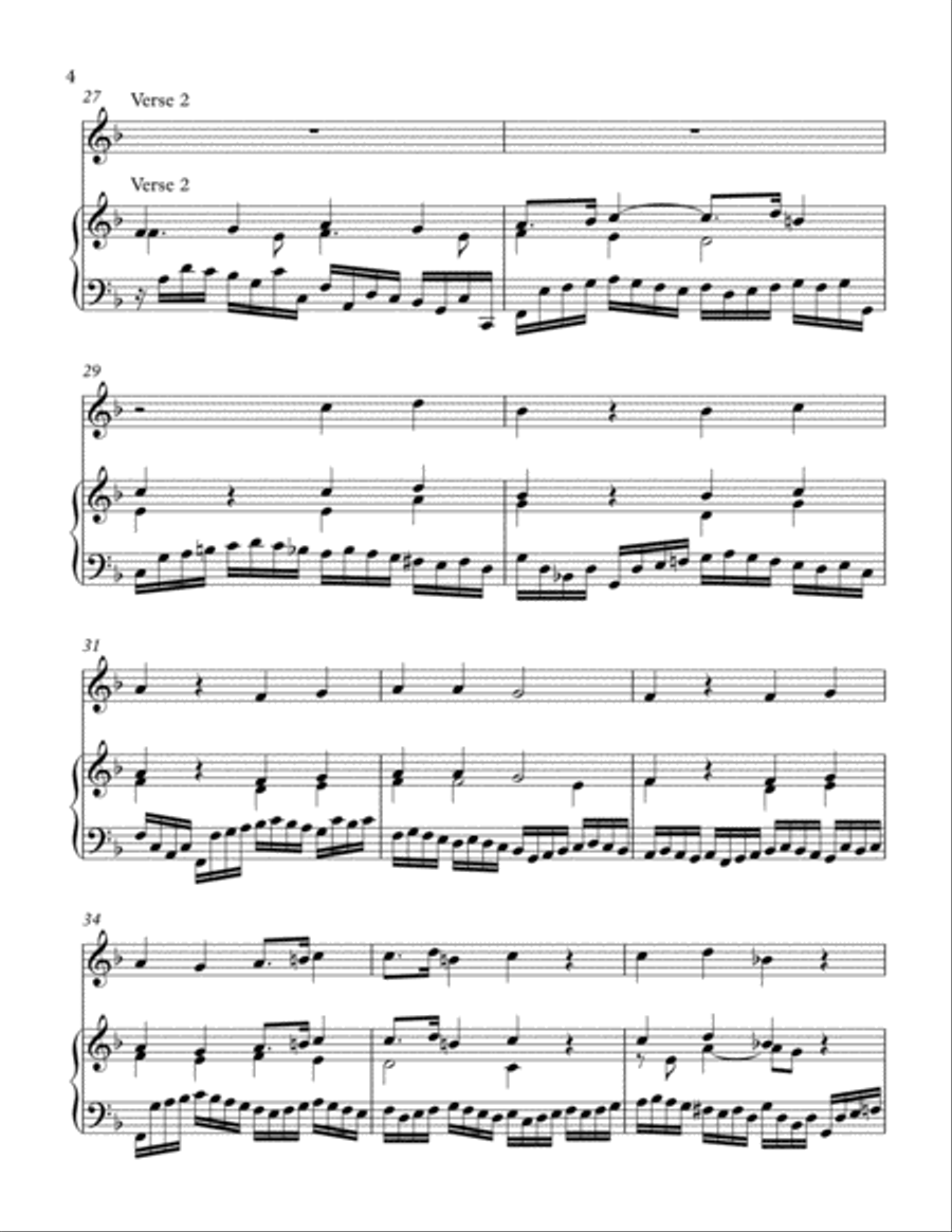 All My Heart This Night Rejoices Small Ensemble scores gallery preview page 4