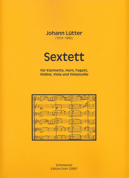 Sextett für Klarinette, Horn, Fagott, Violine, Viola und Violoncello