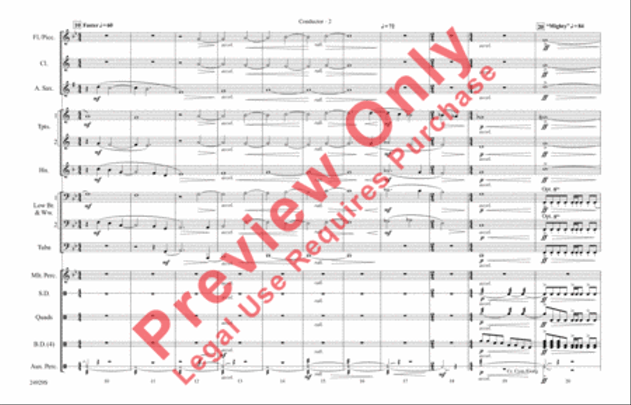 Halo Theme (from Halo Suite) Marching Band scores gallery preview page 3