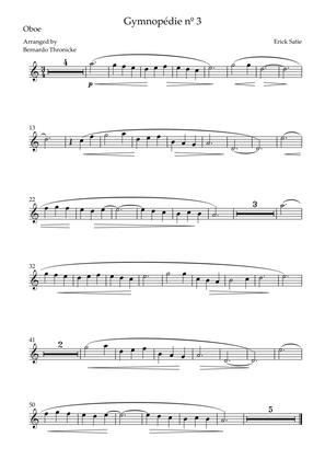 Gymnopédie nº 3 - For Oboe