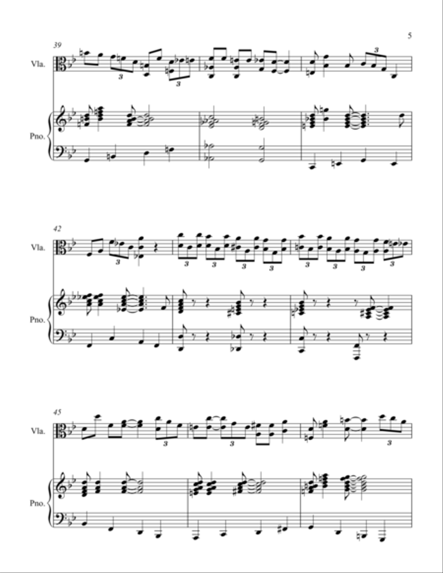 Basin Street Blues Basin Street Blues String Duet scores gallery preview page 5