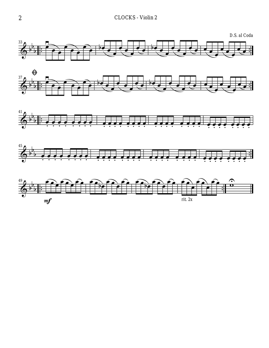 Clocks Clocks String Quartet scores gallery preview page 4