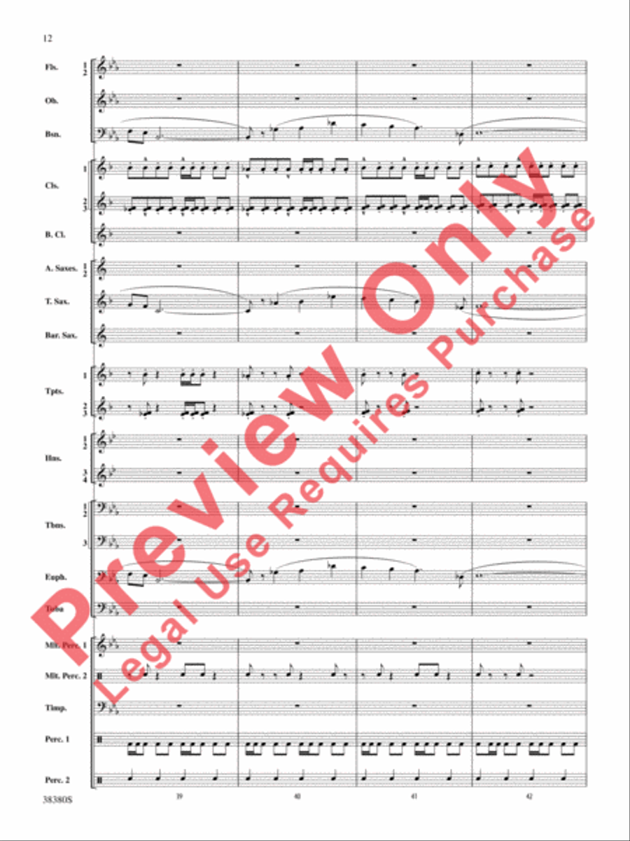 And In the End It Was Earth Concert Band scores gallery preview page 13