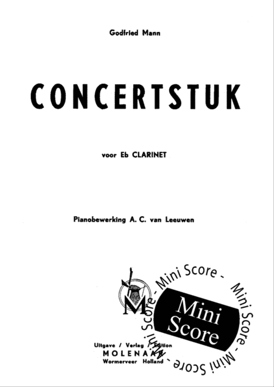 Concert Piece E-Flat Clarinet scores gallery preview page 3
