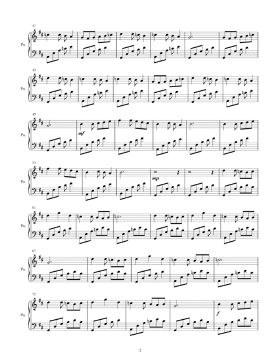 A Leprechauns Lullaby Piano Solo scores gallery preview page 2