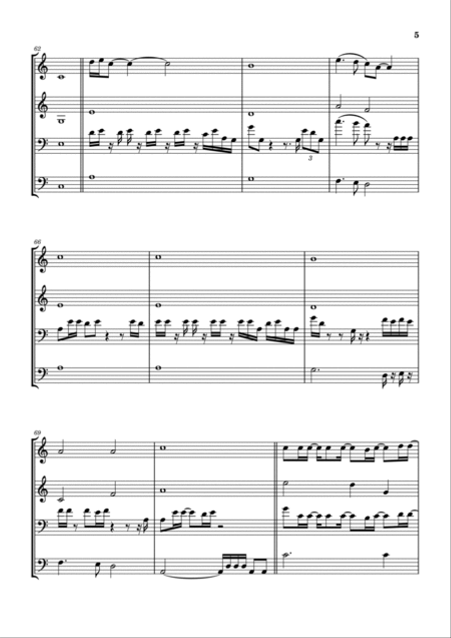 Comfortably Numb 2022 Brass Ensemble scores gallery preview page 6