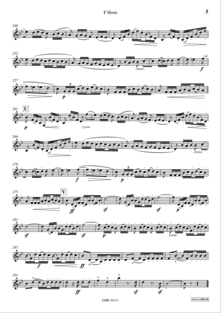 Prelude, Theme and Variations Horn scores gallery preview page 6
