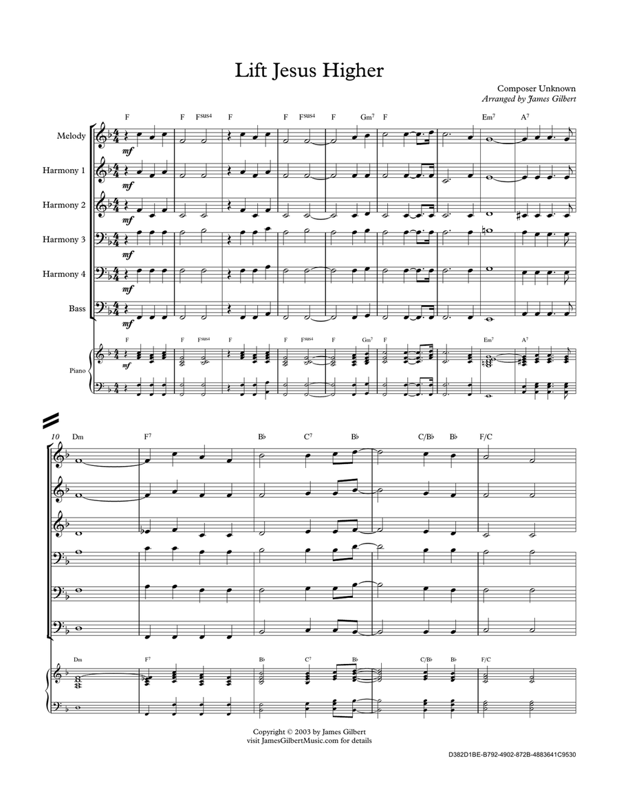 Lift Jesus Higher Small Ensemble scores gallery preview page 2