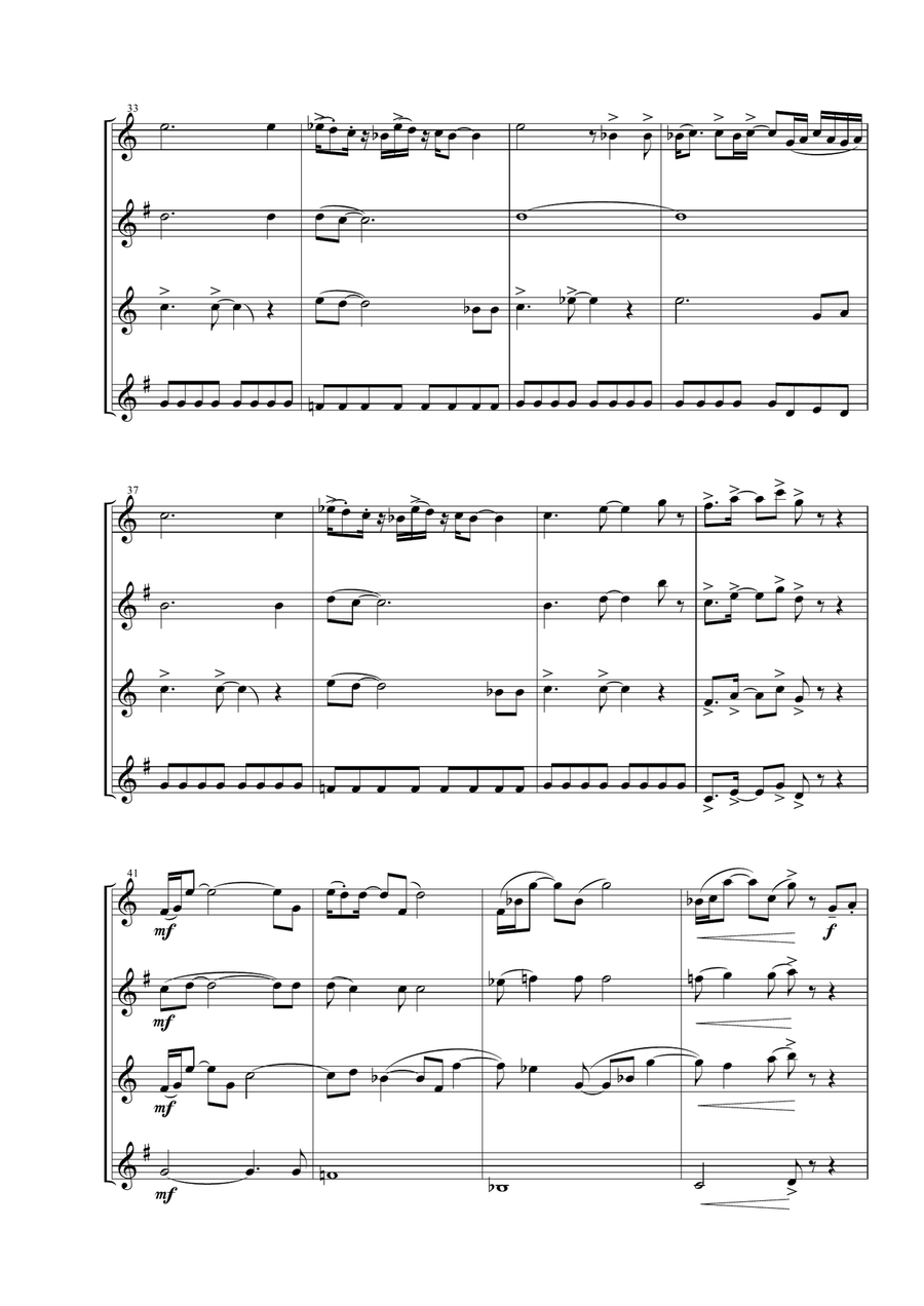Soul Man Woodwind Quartet scores gallery preview page 6