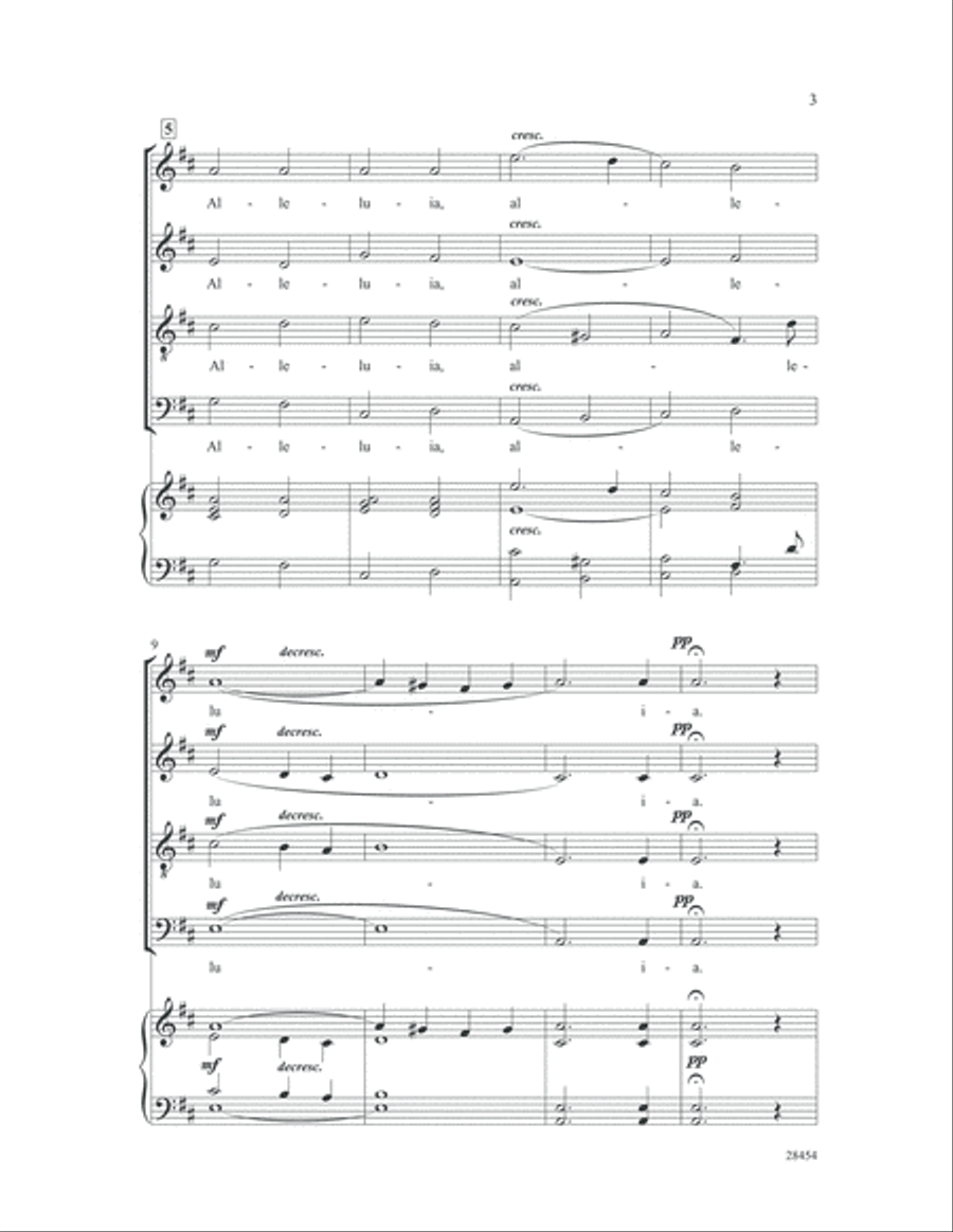 Russian Alleluia 4-Part scores gallery preview page 3