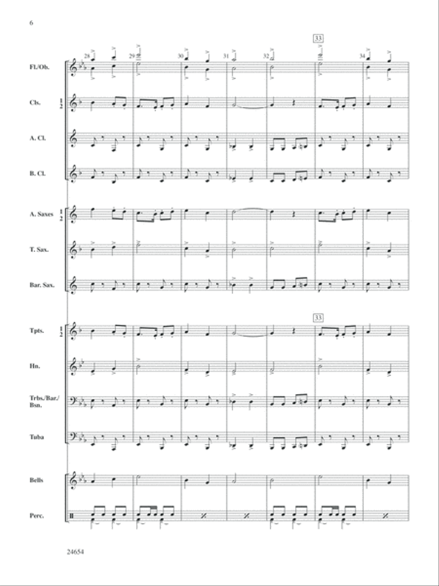 Fighting Falcon March: Score Concert Band scores gallery preview page 6