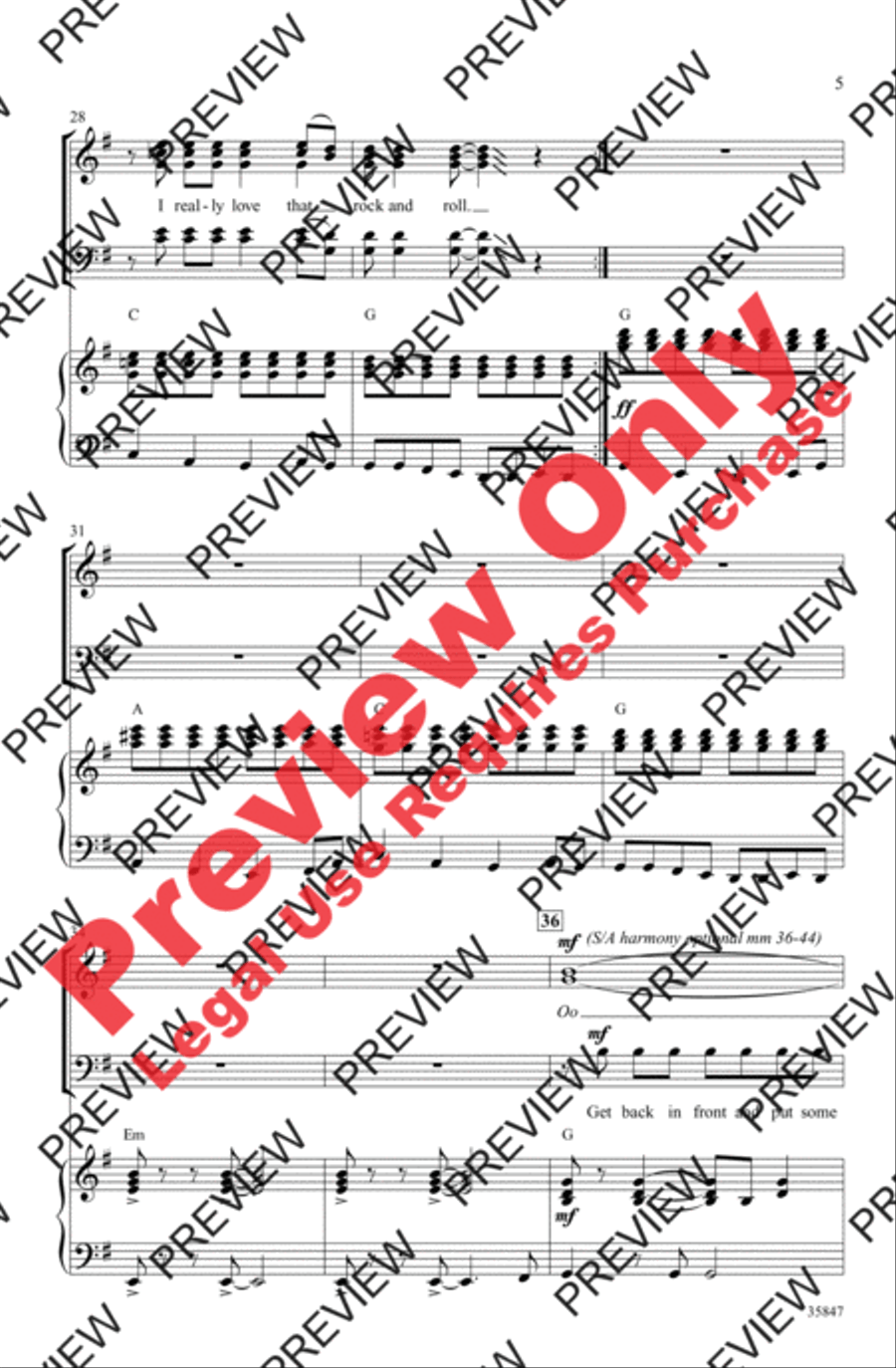 Whatever Happened to Saturday Night 4-Part scores gallery preview page 5