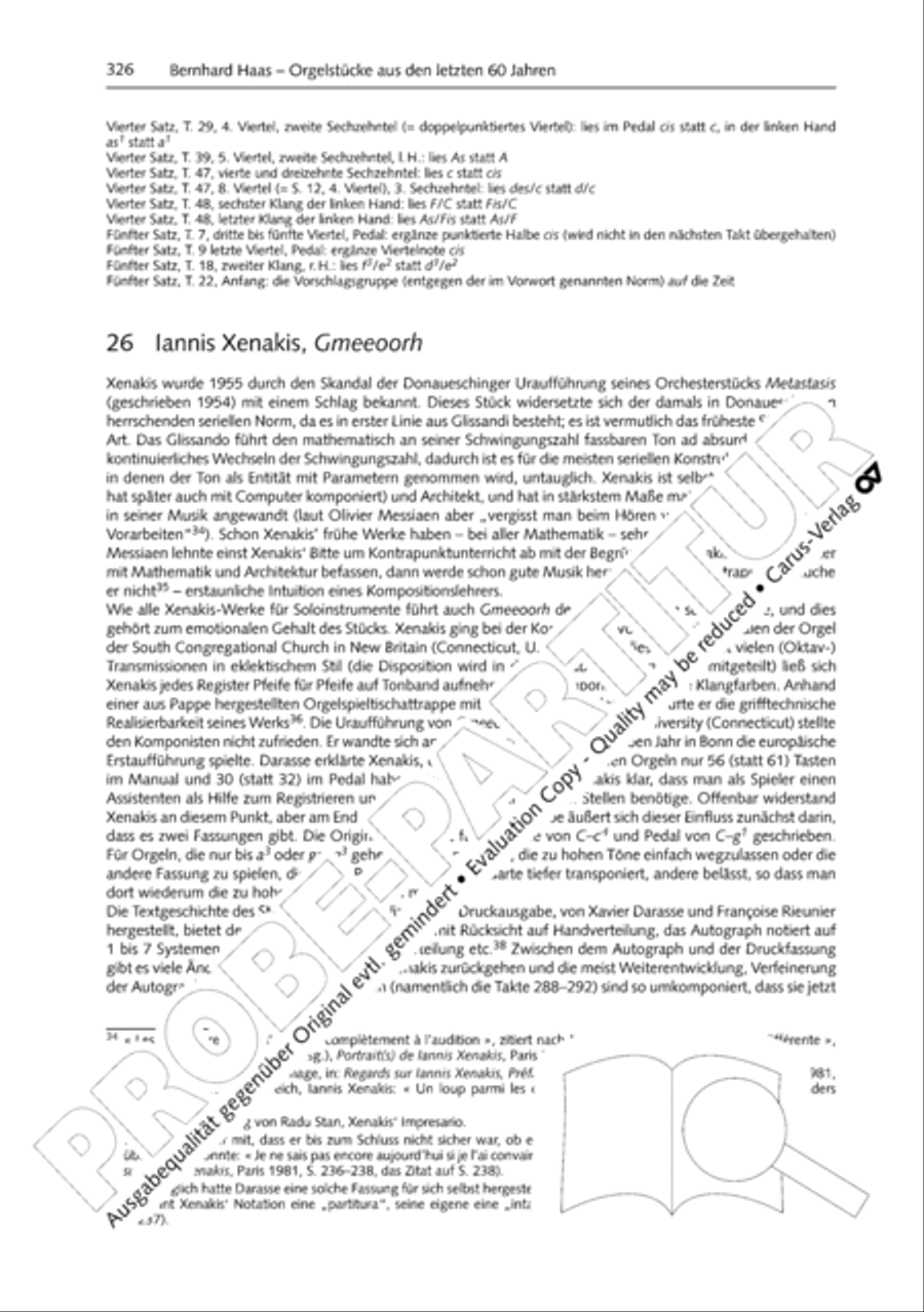 Orgelschule zur historischen Auffuhrungspraxis Organ Solo scores gallery preview page 327