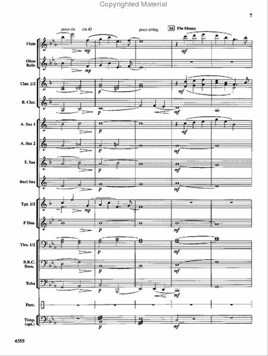 In the Shining of the Stars Concert Band scores gallery preview page 8