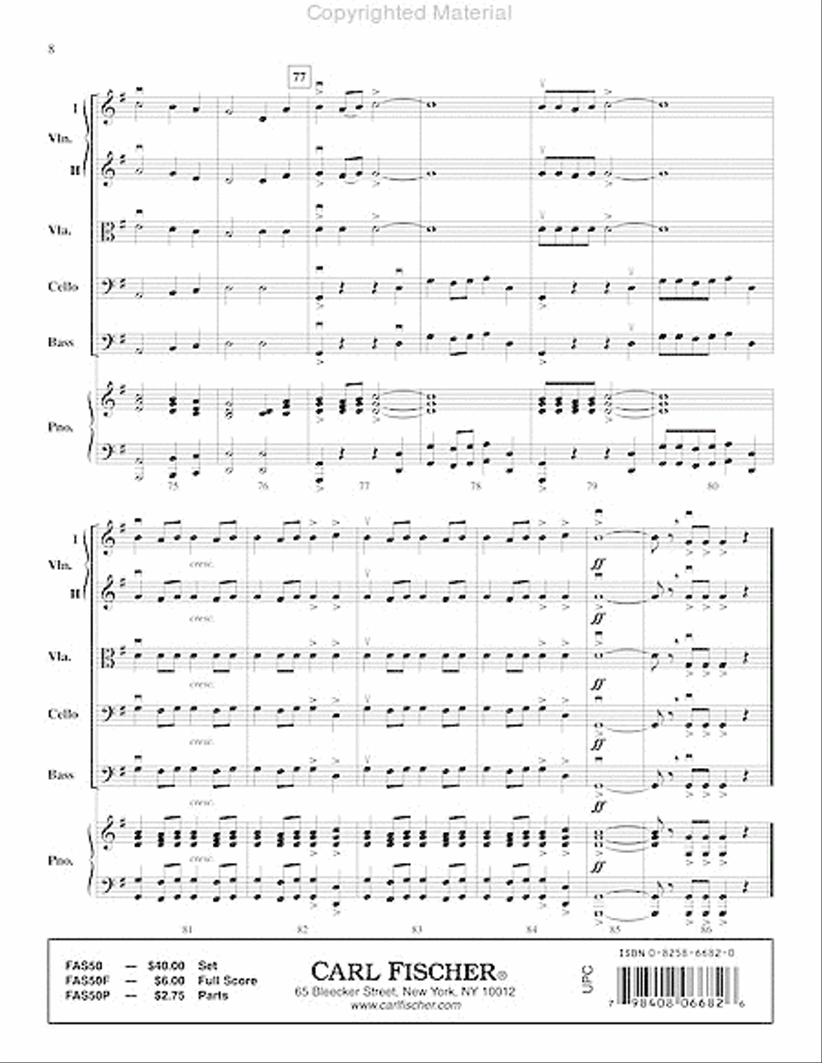 The Pursuit Of Knowledge String Orchestra scores gallery preview page 9