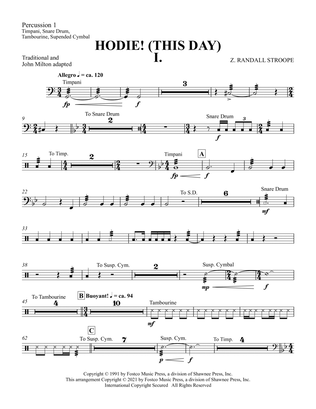 Hodie (This Day) - Percussion 1