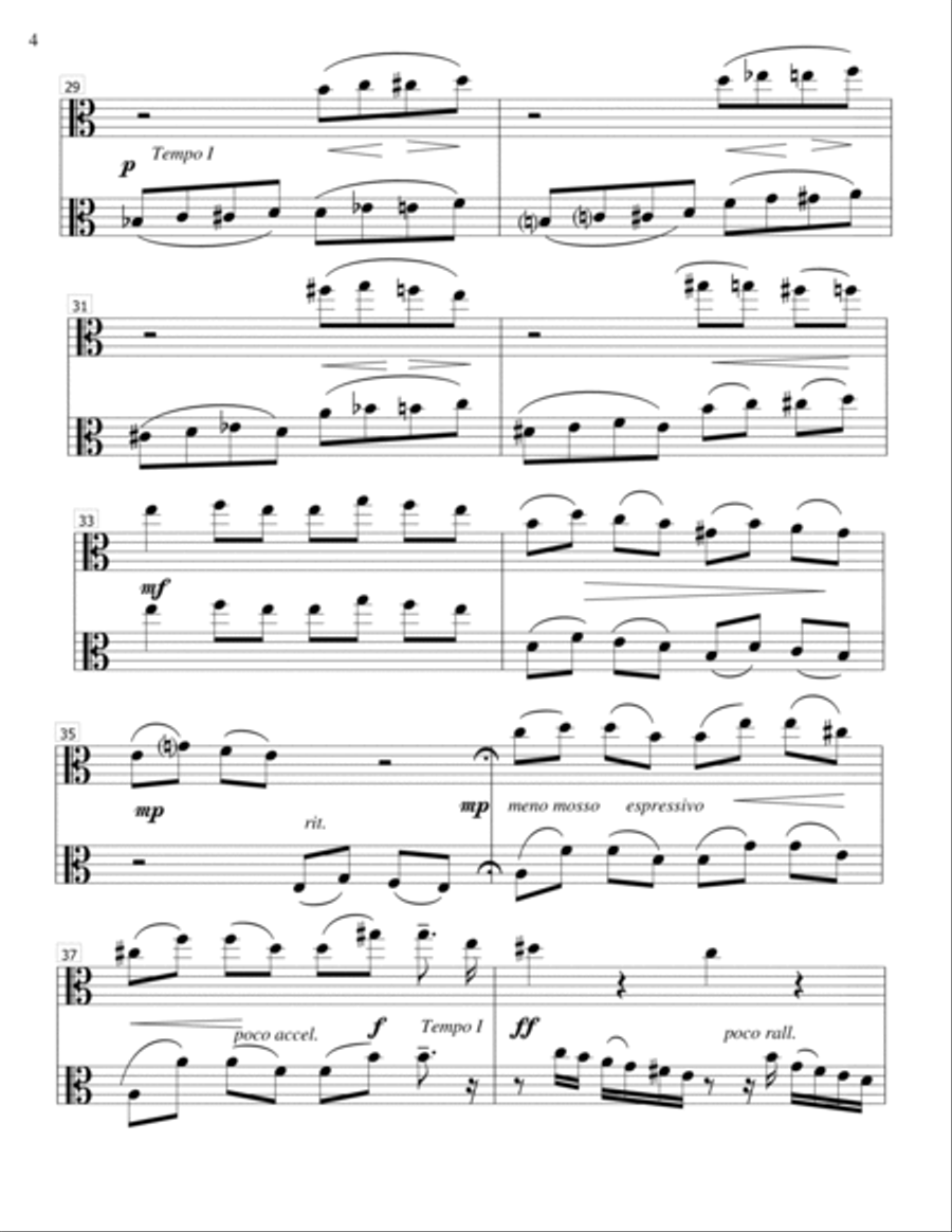 Praeludium - Reger- Viola duet String Duet scores gallery preview page 4