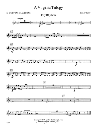 A Virginia Trilogy: E-flat Baritone Saxophone