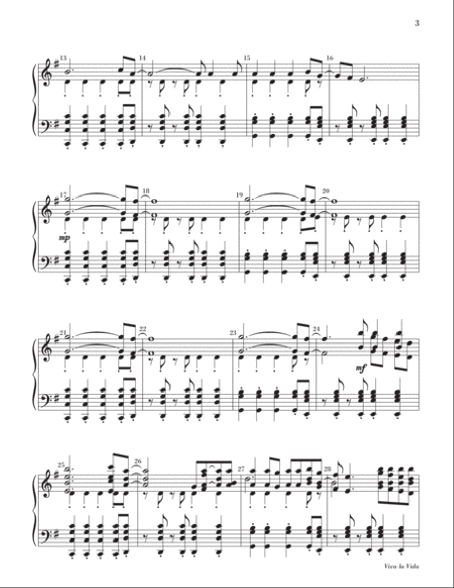 Viva la Vida 5-Octaves scores gallery preview page 15