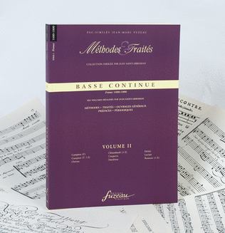 Book cover for Methods & Treatises Continuo Bass - Volume 2 - France 1600-1800
