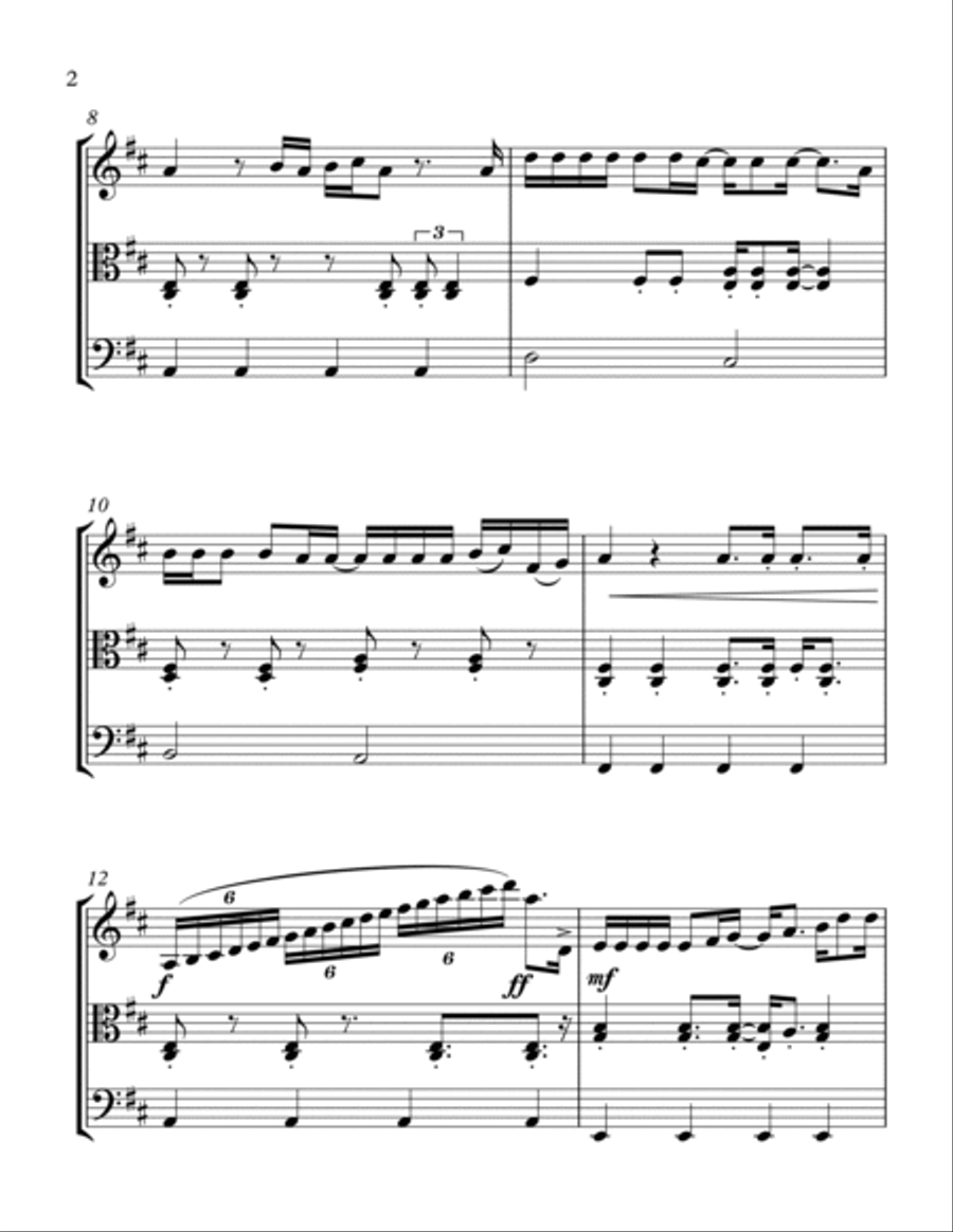 All The Young Dudes String Quartet scores gallery preview page 2