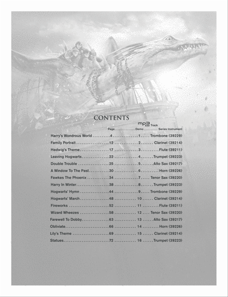 Harry Potter Instrumental Solos Piano scores gallery preview page 6