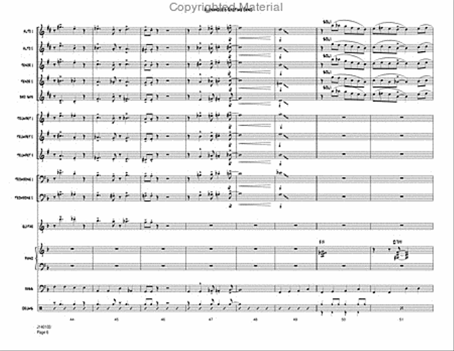 Alexander's Ragtime Band Jazz Ensemble scores gallery preview page 8