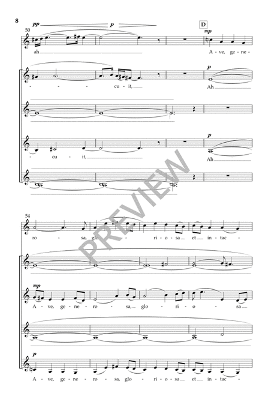Ave Generosa (SSAA) SSAA scores gallery preview page 9