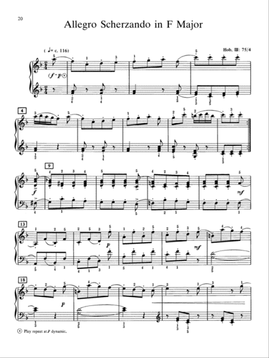 At the Piano with Haydn Piano Solo scores gallery preview page 37