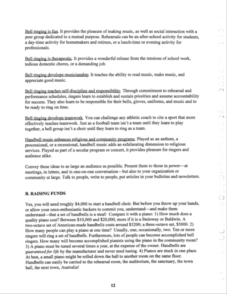 Handbell Ringing, Learning, Teaching, Performing Handbell Choir scores gallery preview page 2