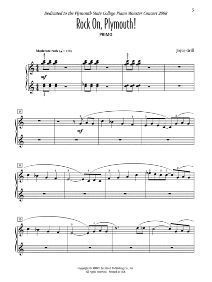 Rock On, Plymouth! Rock On, Plymouth! Small Ensemble scores gallery preview page 3