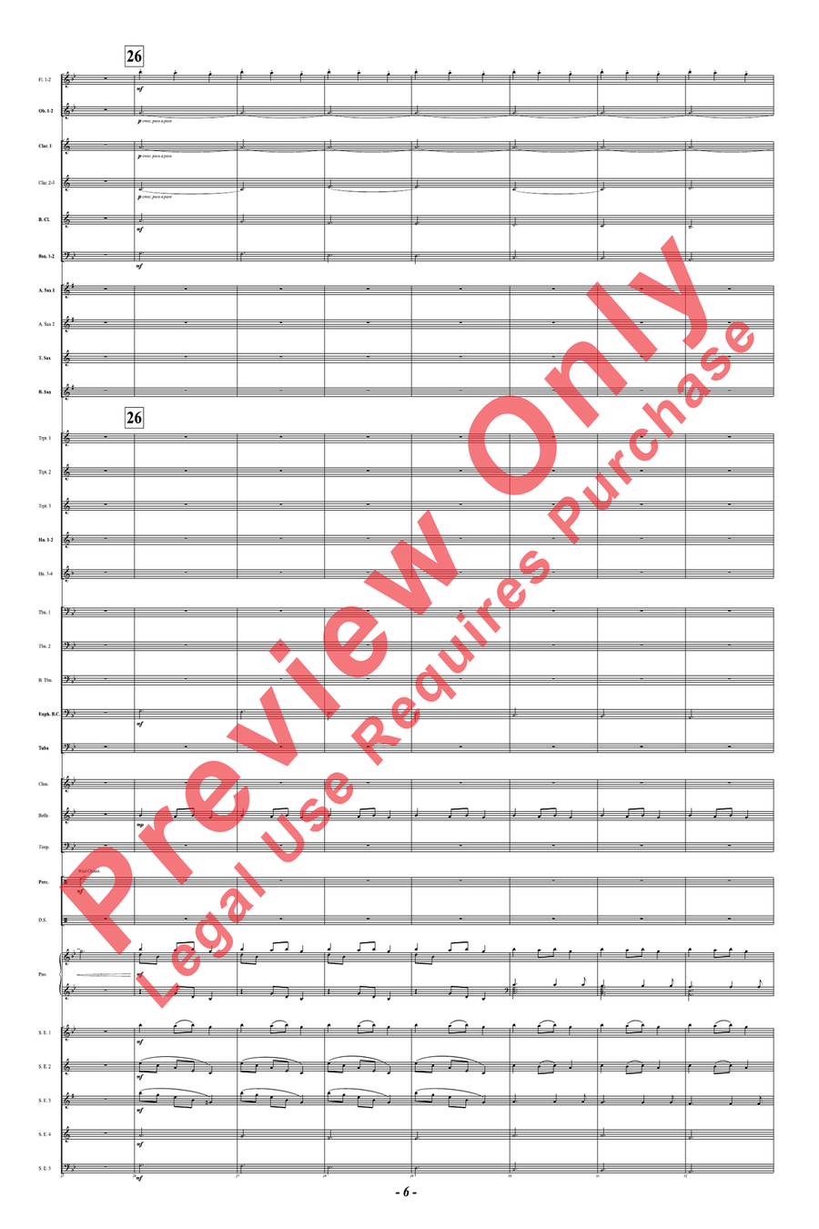 Ukrainian Bell Carol Concert Band scores gallery preview page 7