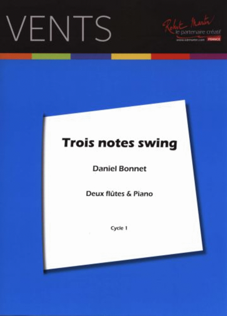 Notes swing (3) pour 2 flûtes et piano Flute scores gallery preview page 1