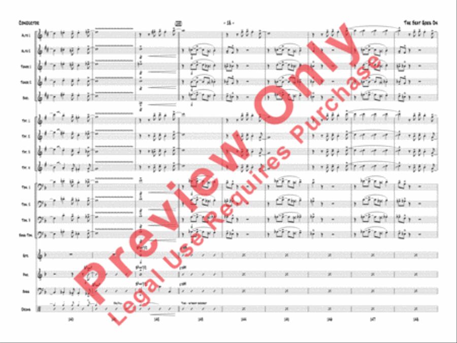 The Beat Goes On Jazz Ensemble scores gallery preview page 21