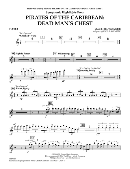 Soundtrack Highlights from Pirates Of The Caribbean: Dead Man's Chest - Flute 1