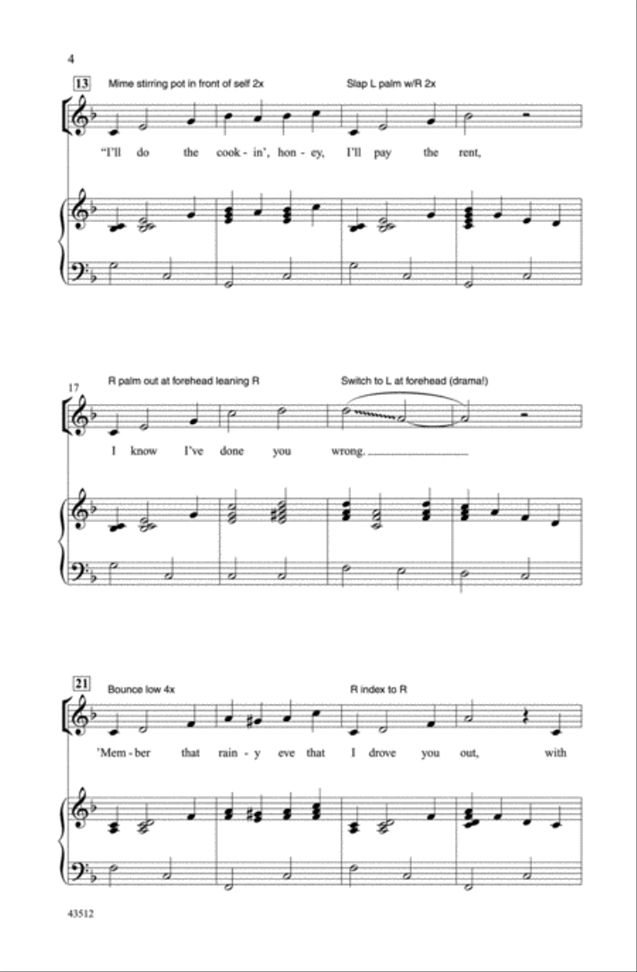 Bill Bailey Choir scores gallery preview page 2