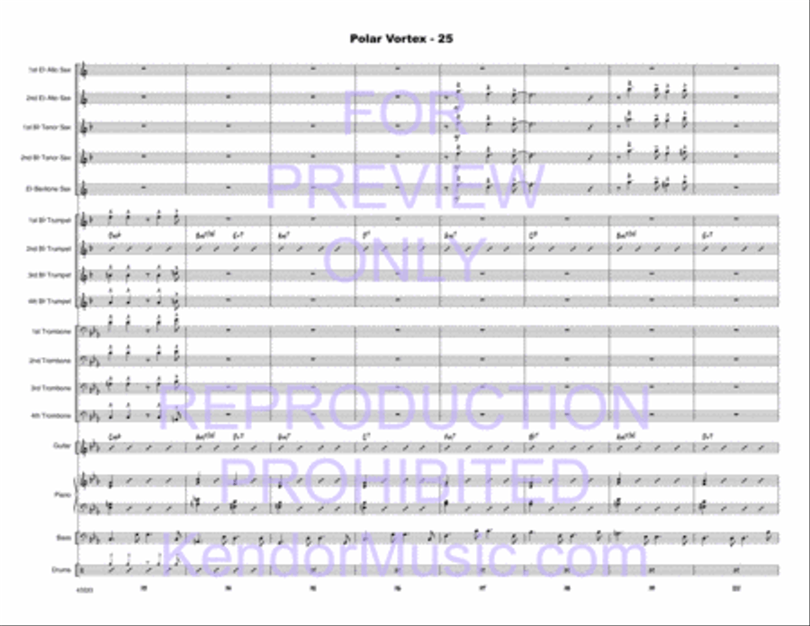 Polar Vortex Polar Vortex Jazz Ensemble scores gallery preview page 26