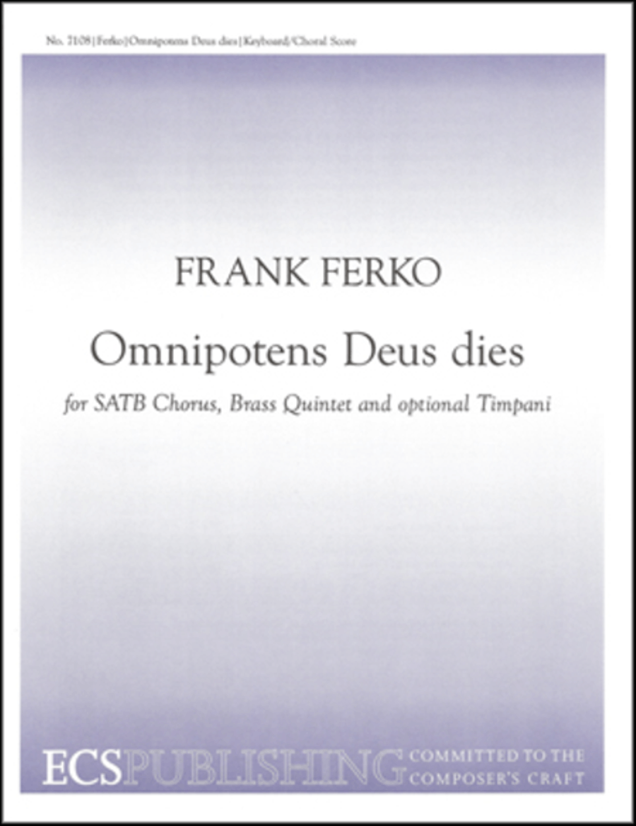 Omnipotens Deus dies 4-Part scores gallery preview page 1