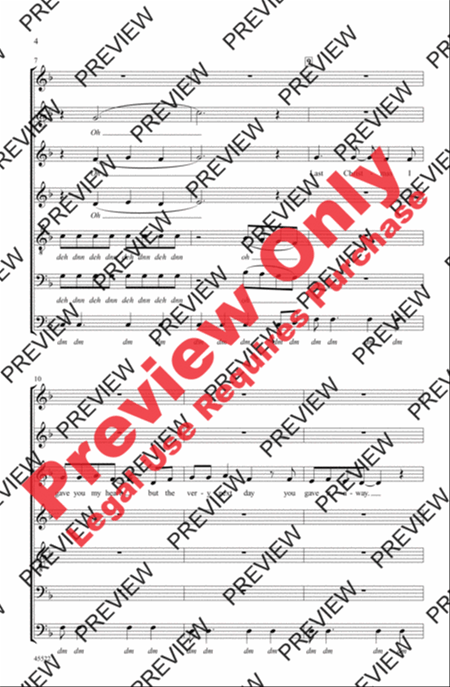 Last Christmas 4-Part scores gallery preview page 18