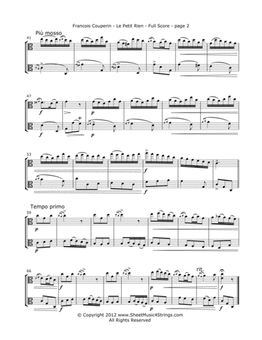 Couperin, F. - Le Petit Rien for Two Violas image number null