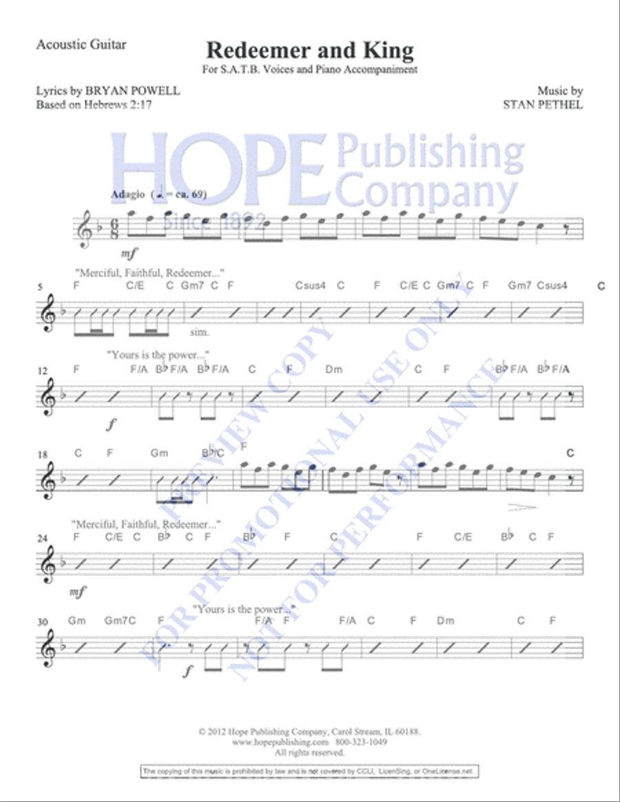 Redeemer and King Redeemer and King Choir scores gallery preview page 2