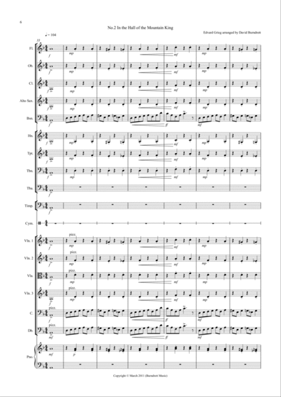 2 Classical Favourites for School Orchestra (volume one) Full Orchestra scores gallery preview page 6
