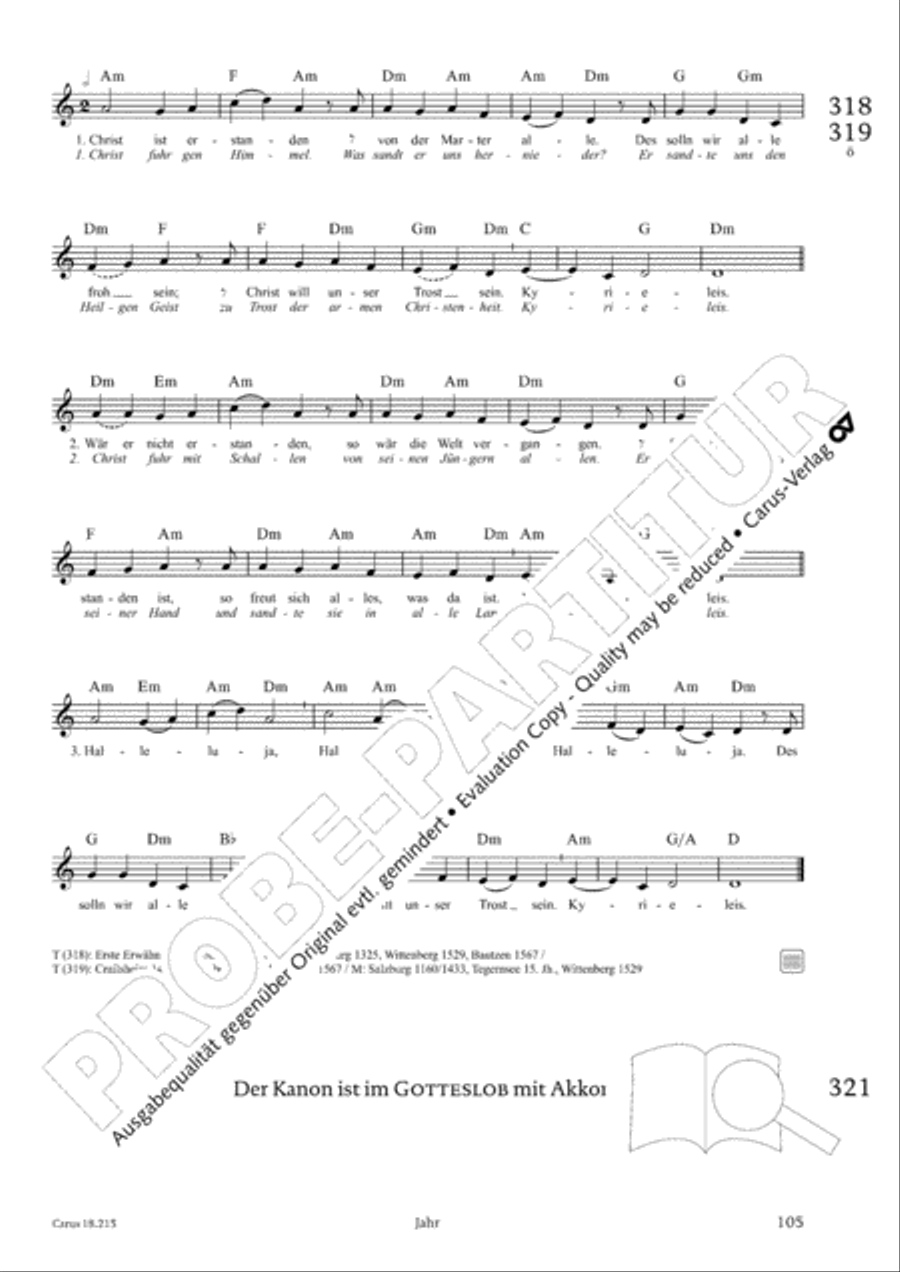 Gitarrenbuch zum Gotteslob Guitar scores gallery preview page 99