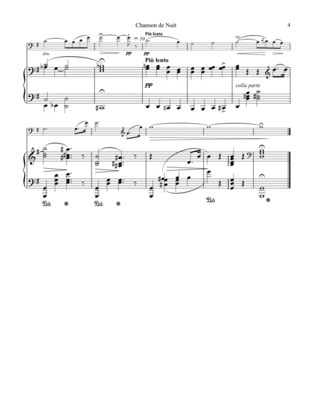 Chanson de Matin and Chanson de Nuit Op. 15 for cello and piano image number null