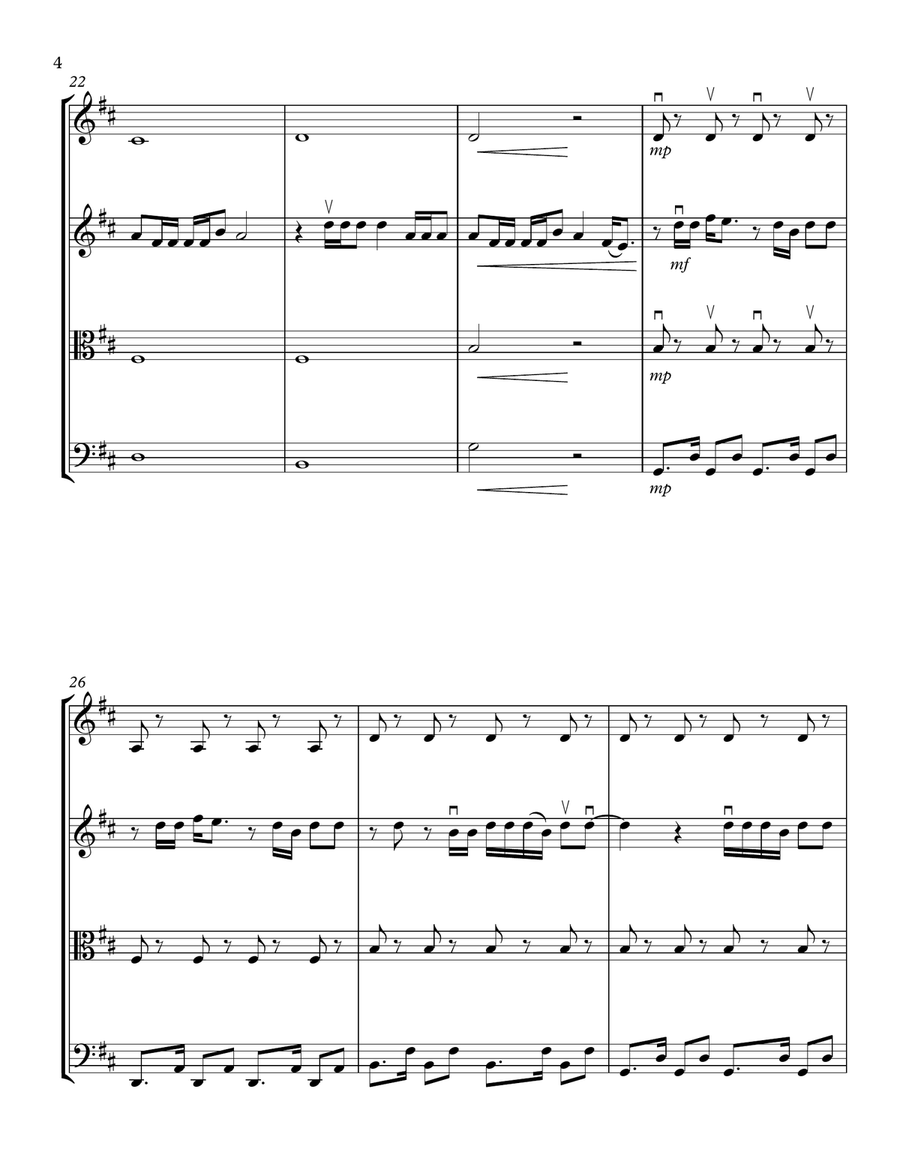 Callaita String Quartet scores gallery preview page 4