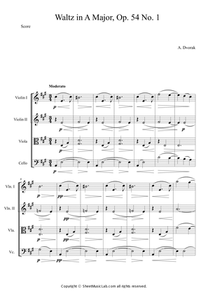Book cover for Waltz in A Major, Op. 54 No. 1