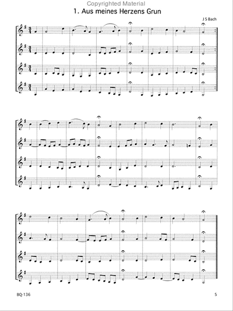 Twenty-five Chorales C Trumpet scores gallery preview page 2