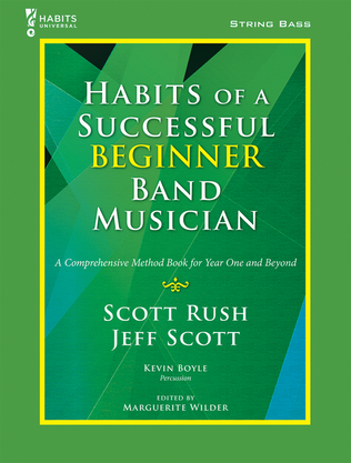 Book cover for Habits of a Successful Beginner Band Musician - String Bass