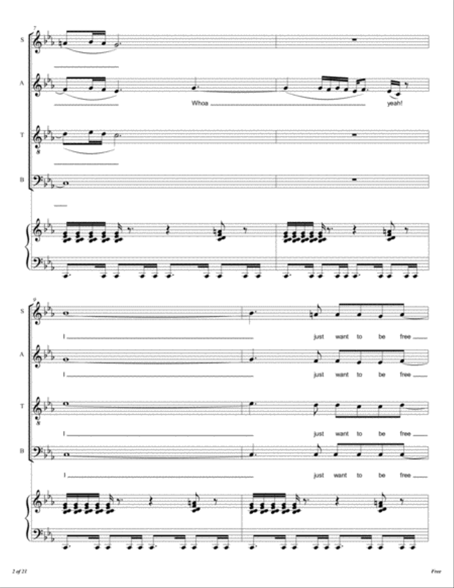 Free 4-Part scores gallery preview page 3