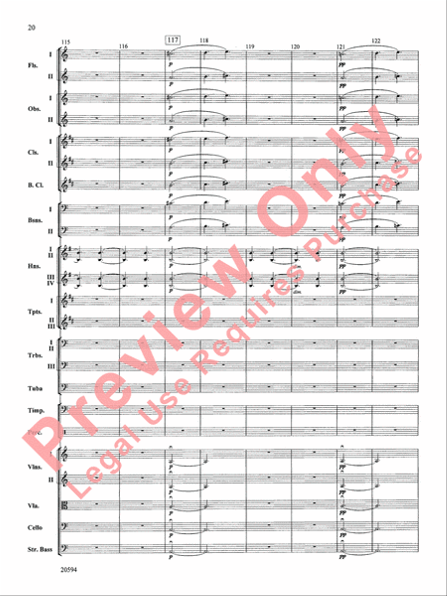 Symphony No. 9 (Fourth Movement) Full Orchestra scores gallery preview page 21